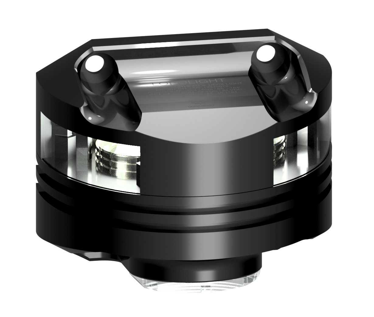 5nm 225° White, masthead+6W decklight, black 5nm 225° White, masthead+6W decklight, black
